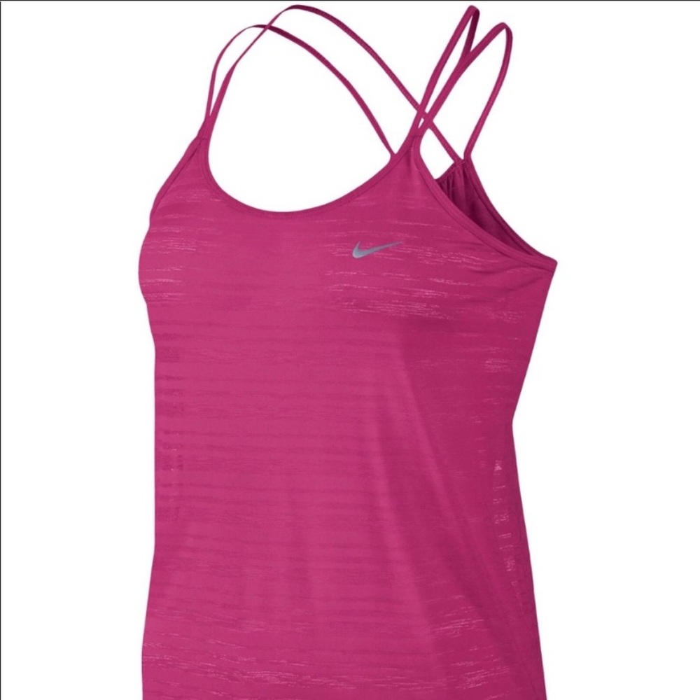 Women’s Nike Dri-Fit Cool Breeze Pink Strappy Tank